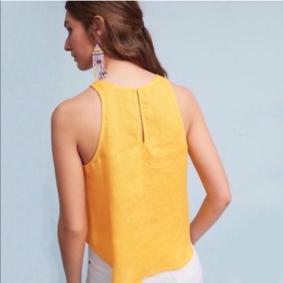 Maeve Anthropologie Linen Top - Picture 2 of 8